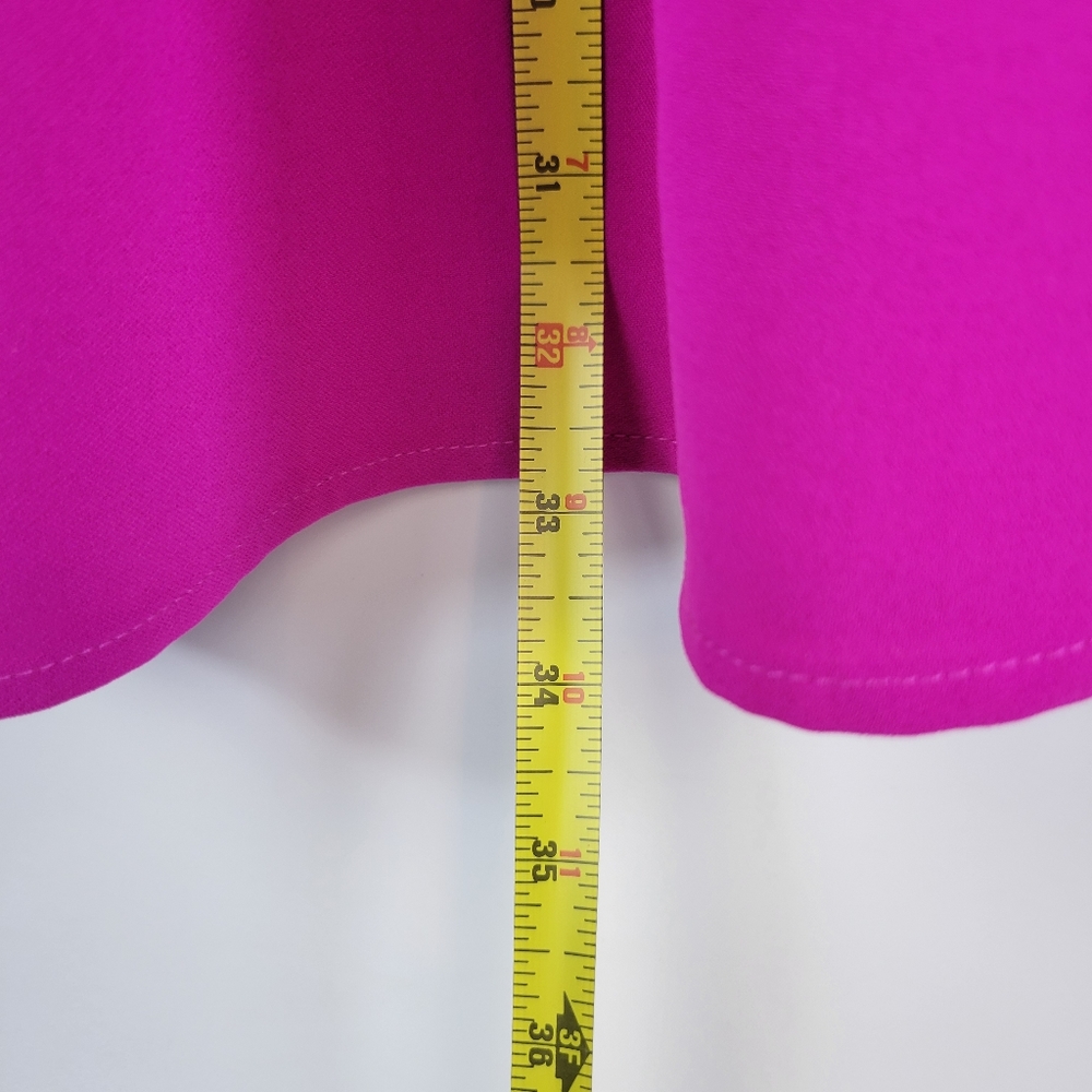 TCEC Magenta Ruffled Cold-Shoulder Mini Dress - Picture 4 of 14